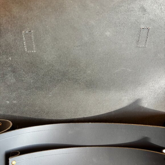 Cambridge Satchel Company Navy Leather Messenger Laptop Bag Travel NWT !!! - Picture 8 of 12